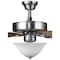Progress Lighting AirPro Collection 52" Five-Blade Ceiling fan w/White Etched Light Kit P2599-09 - alternate 2